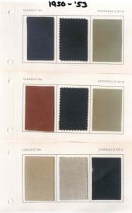 Porsche 356 1950-1953 Colour charts equipment samples-4