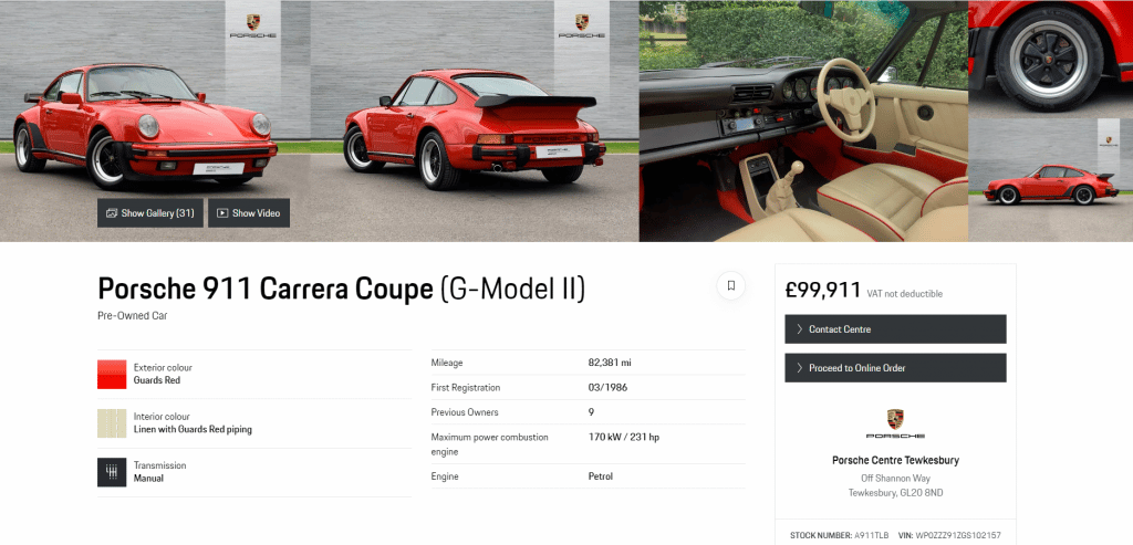 Porsche 911 Supersport For Sale Porsche Approved