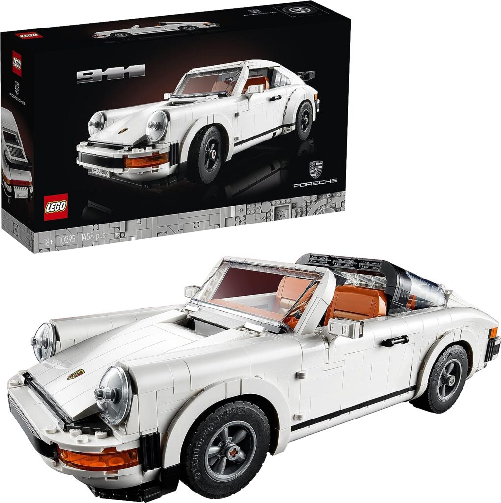 LEGO 10295 Icons Porsche 911 Racing Car Building Set, Collectible Turbo Targa