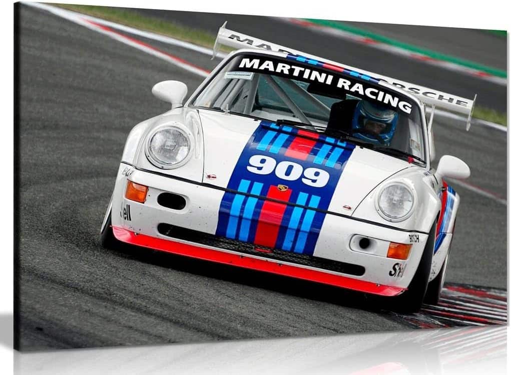 Martini Racing Porsche Sebastien Loeb Canvas Wall Art Picture