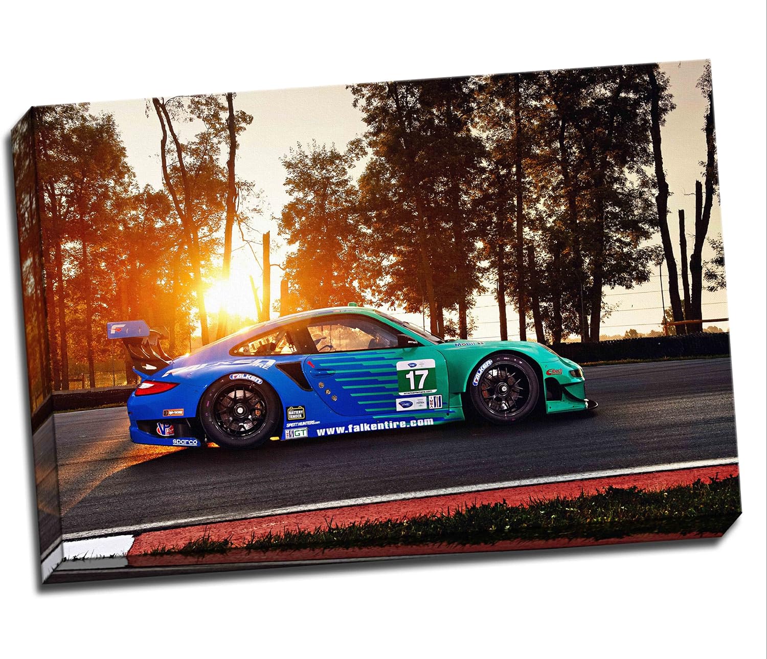 Porsche RSR 2 Racecar Canvas Art Print Poster